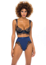 Load image into Gallery viewer, Nicole Blue Bralette Set Bra Sets Salt and Lace Intimates