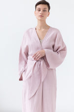 Load image into Gallery viewer, Natural Linen Bath Robe
