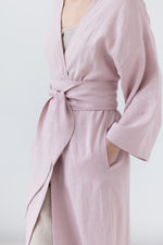 Load image into Gallery viewer, Natural Linen Bath Robe