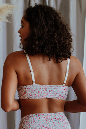 Fiona Pink Floral Bralette