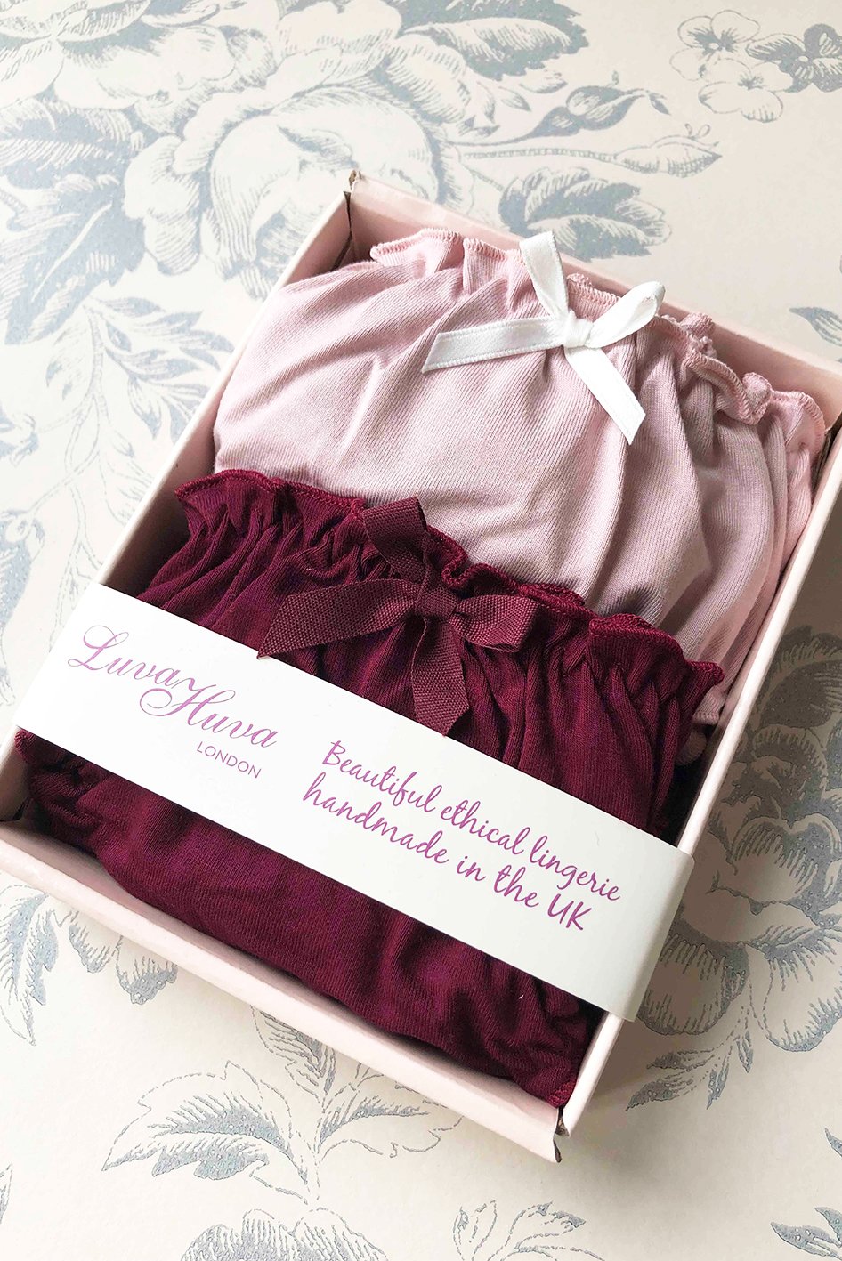 Knicker 2 Pack  - Pretty in Pink (Bamboo Jersey Pack)