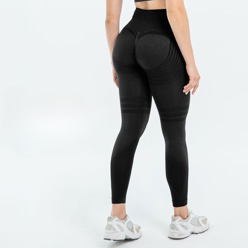 The Contour Pro Leggings - Black Back View