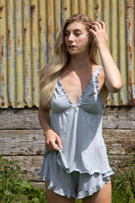 Load image into Gallery viewer, Stripe Bamboo Babydoll &amp; Short Set
