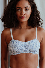 Load image into Gallery viewer, Fiona Blue Floral Bralette
