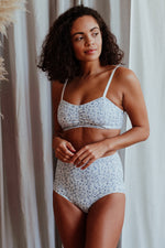 Load image into Gallery viewer, Fiona Blue Bralette &amp; High Waisted Brief
