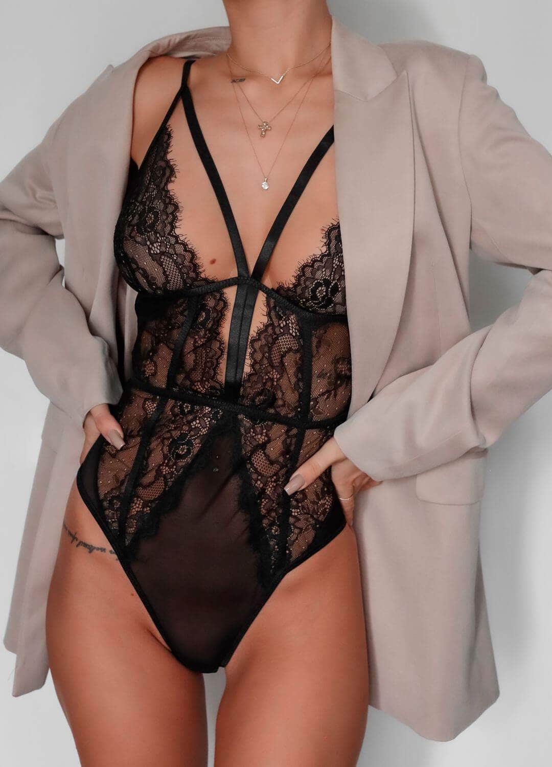 Forever Mine Bodysuit Bodysuits Salt and Lace Intimates
