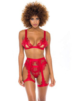 Load image into Gallery viewer, Janet 3 Piece Set Bra Sets Salt and Lace Intimates
