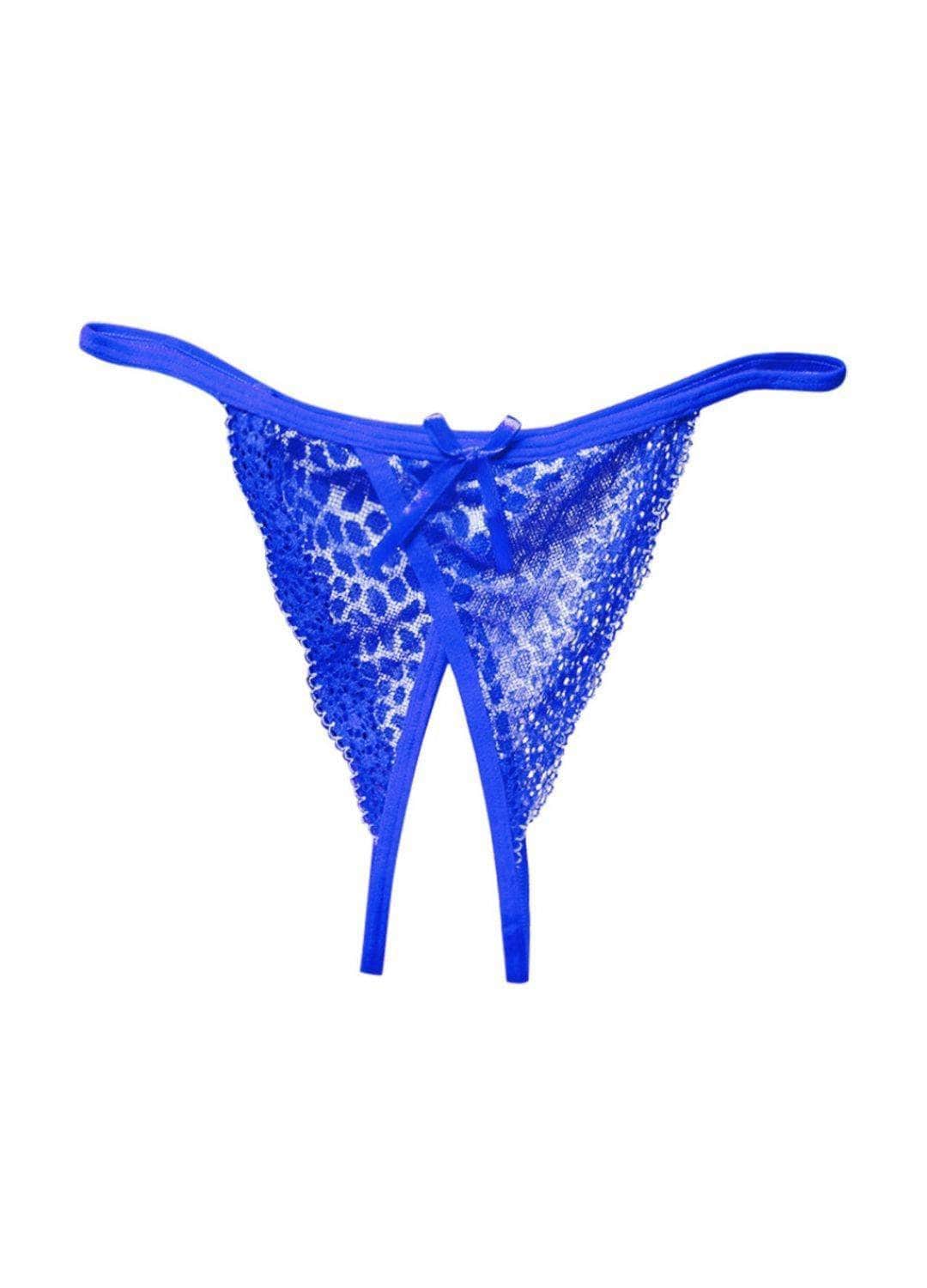 Leopard Lace Crotchless Panties Panties Salt and Lace Intimates