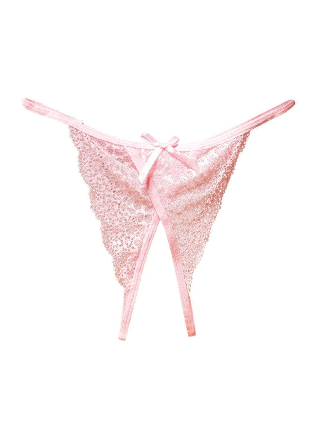 Leopard Lace Crotchless Panties Panties Salt and Lace Intimates