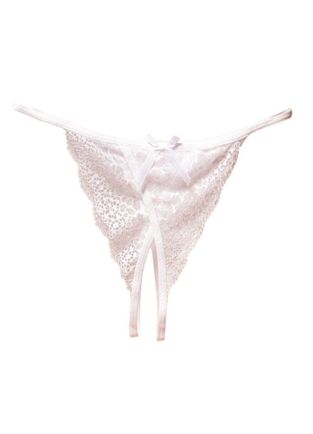 Leopard Lace Crotchless Panties Panties Salt and Lace Intimates