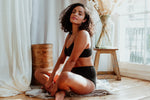 Load image into Gallery viewer, Fiona Black Bralette &amp; High Waisted Brief
