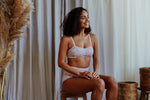 Load image into Gallery viewer, Fiona Pink Bralette &amp; High Waisted Brief
