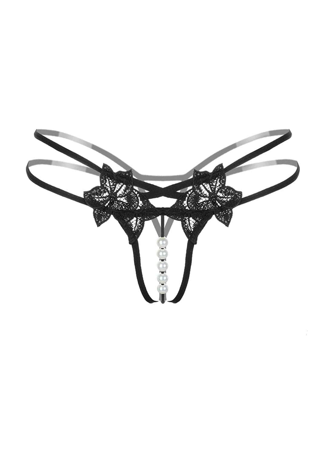 Pleasure Pearls G-String Panties Salt and Lace Intimates