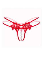 Load image into Gallery viewer, Pleasure Pearls G-String Panties Salt and Lace Intimates
