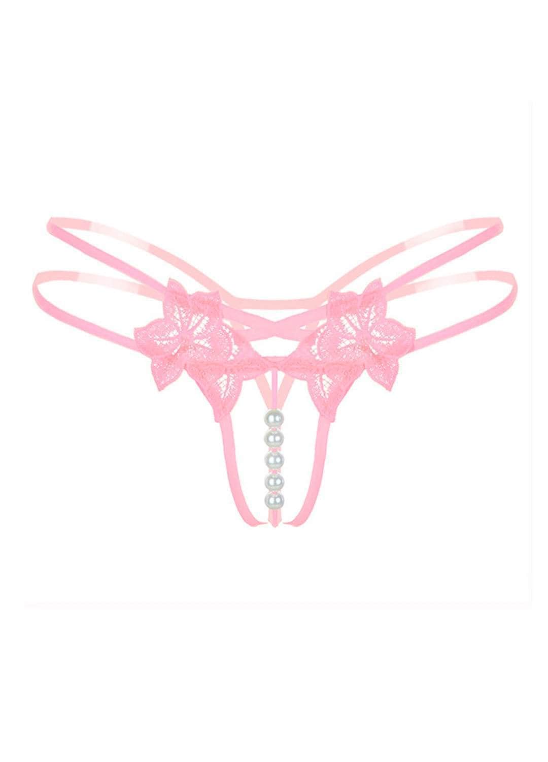 Pleasure Pearls G-String Panties Salt and Lace Intimates