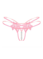 Load image into Gallery viewer, Pleasure Pearls G-String Panties Salt and Lace Intimates
