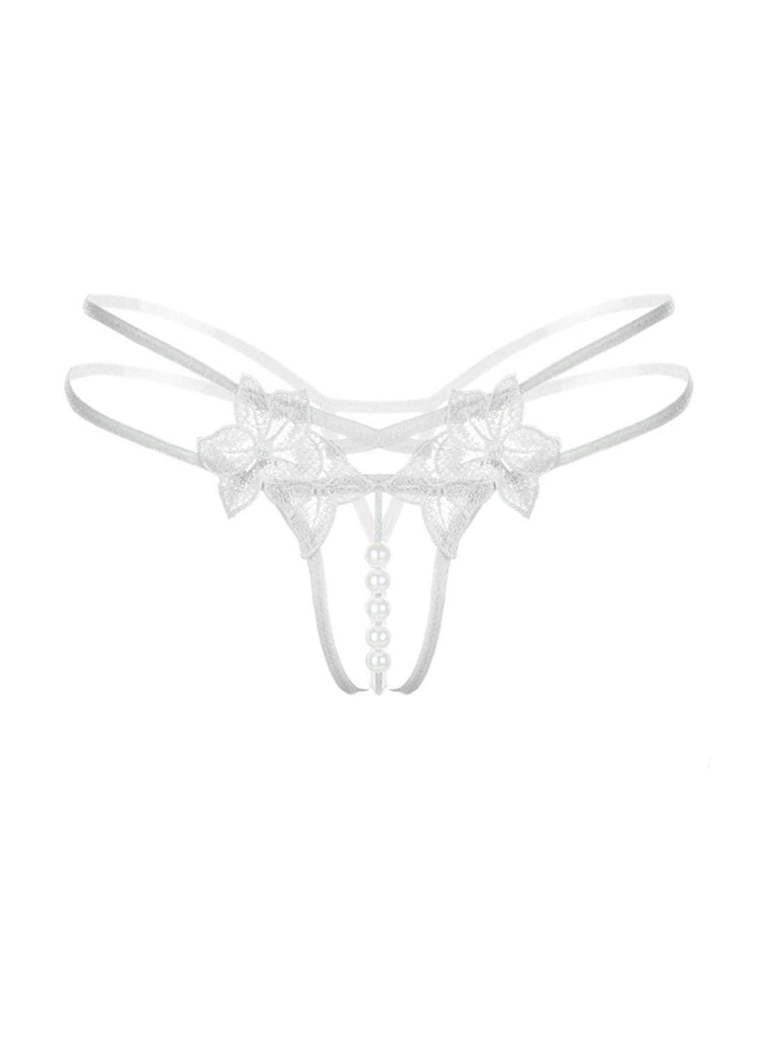 Pleasure Pearls G-String Panties Salt and Lace Intimates