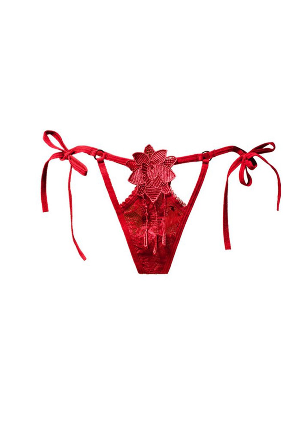 Undress Me String Floral Petals Thong Panties Salt and Lace Intimates