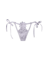 Load image into Gallery viewer, Undress Me String Floral Petals Thong Panties Salt and Lace Intimates

