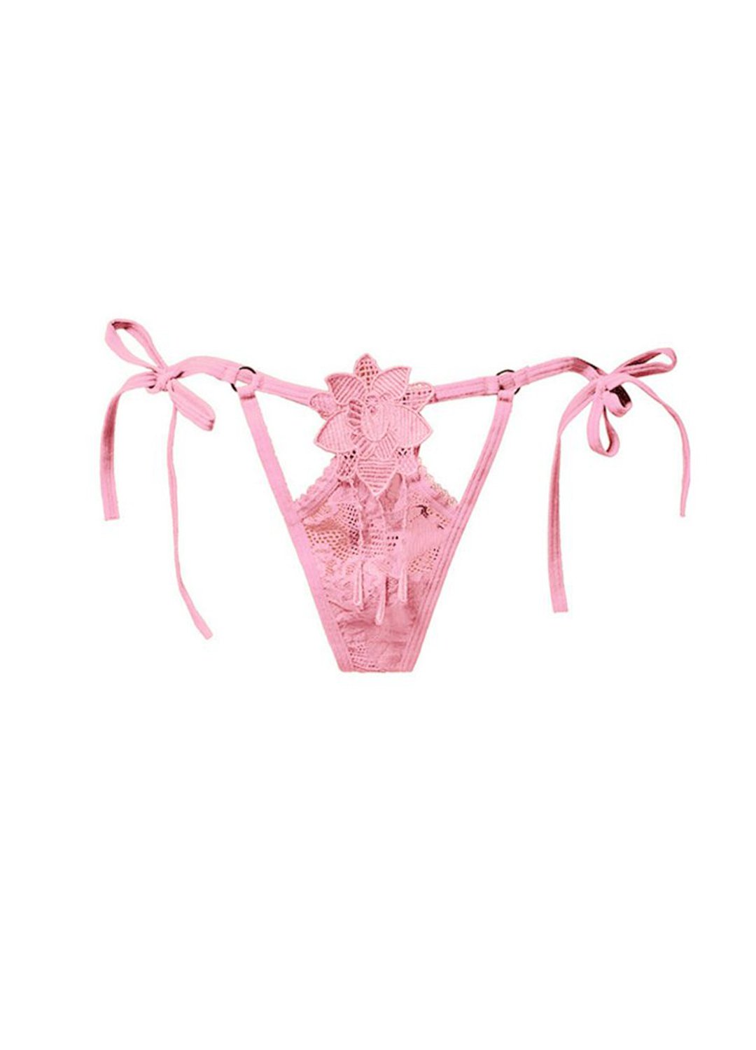 Undress Me String Floral Petals Thong Panties Salt and Lace Intimates