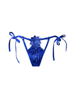 Load image into Gallery viewer, Undress Me String Floral Petals Thong Panties Salt and Lace Intimates
