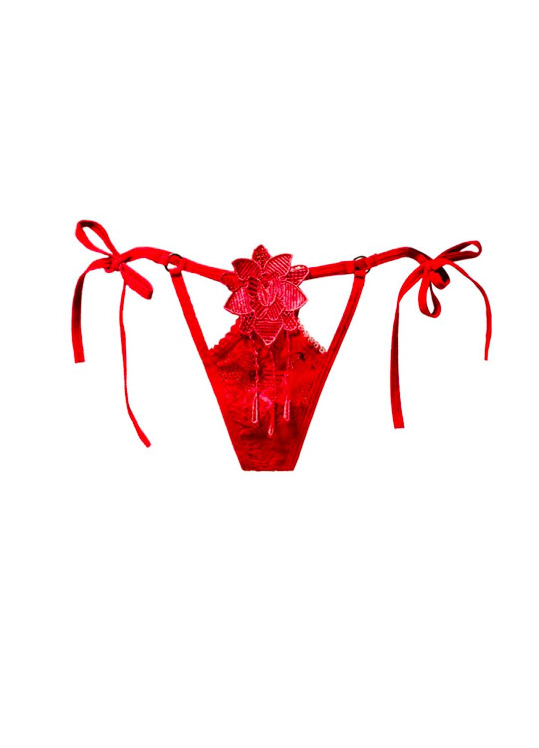 Undress Me String Floral Petals Thong Panties Salt and Lace Intimates