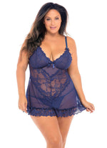Load image into Gallery viewer, Valentine Babydoll Curve Babydolls Curve Salt and Lace Intimates
